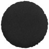 Coussins de siège 2 pcs Noir Ø60 x 21 cm tissu 552912552912