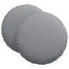 Coussins de siège 2 pcs Gris clair Ø60 x 21 cm tissu 552913552913