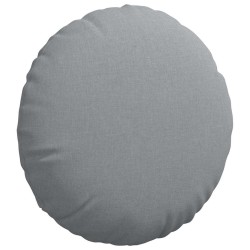 Coussins de siège 2 pcs Gris clair Ø60 x 21 cm tissu 552913552913