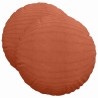 Coussins de siège 2 pcs Rouge orange Ø50 x 19 cm 552914552914