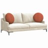 Coussins de siège 2 pcs Rouge orange Ø50 x 19 cm 552914552914