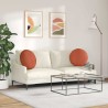 Coussins de siège 2 pcs Rouge orange Ø50 x 19 cm 552914552914