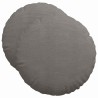 Coussins de siège 2 pcs Gris clair Ø50 x 19 cm 552920552920