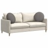 Coussins de siège 2 pcs Gris clair Ø50 x 19 cm 552920552920