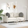 Coussins de siège 2 pcs Gris clair Ø50 x 19 cm 552920552920