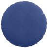 Coussins de siège 2 pcs Bleu police Ø50 x 19 cm Velours 552921552921