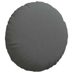 Coussins de siège 2 pcs Gris foncé Ø60 x 21 cm tissu 552923552923
