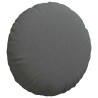 Coussins de siège 2 pcs Gris foncé Ø60 x 21 cm tissu 552923552923