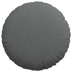 Coussins de siège 2 pcs Gris foncé Ø60 x 21 cm tissu 552923552923