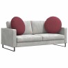 Coussins de siège 2 pcs Bordeaux Ø60 x 21 cm tissu 552924552924