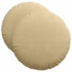 Coussins de siège 2 pcs Vert gris Ø50 x 19 cm 552926552926