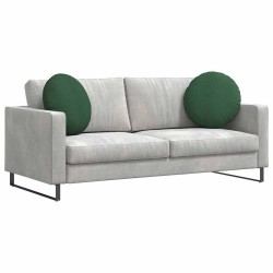 Coussins de siège 2 pcs Vert foncé Ø50 x 19 cm 552927552927