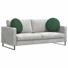 Coussins de siège 2 pcs Vert foncé Ø50 x 19 cm 552927552927