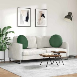 Coussins de siège 2 pcs Vert foncé Ø50 x 19 cm 552927552927