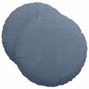 Coussins de siège 2 pcs Bleu Ø50 x 19 cm 552935552935