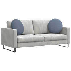 Coussins de siège 2 pcs Bleu Ø50 x 19 cm 552935552935