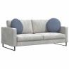 Coussins de siège 2 pcs Bleu Ø50 x 19 cm 552935552935