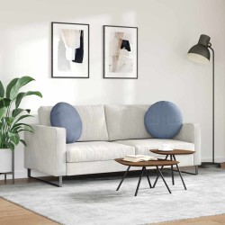 Coussins de siège 2 pcs Bleu Ø50 x 19 cm 552935552935