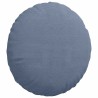 Coussins de siège 2 pcs Bleu Ø50 x 19 cm 552935552935