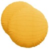 Coussins de siège 2 pcs Jaune clair Ø50 x 19 cm 552937552937