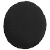 Coussins de siège 2 pcs Noir Ø50 x 19 cm Velours 552939552939