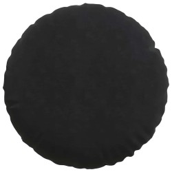 Coussins de siège 2 pcs Noir Ø50 x 19 cm Velours 552939552939