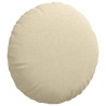 Coussins de siège 2 pcs Crème Ø60 x 21 cm tissu 552941552941