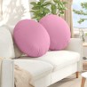 Coussins de siège 2 pcs Rose Ø80 x 29 cm tissu 552944552944