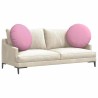 Coussins de siège 2 pcs Rose Ø80 x 29 cm tissu 552944552944