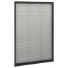 Moustiquaire plissée pour fenêtre Aluminium Anthracite 80x160cm 552945552945