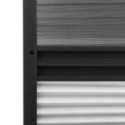 Moustiquaire plissée pour fenêtre Aluminium 60x80cm avec auvent 552946552946