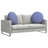 Coussins de siège 2 pcs Bleu denim Ø80 x 29 cm tissu 552947552947