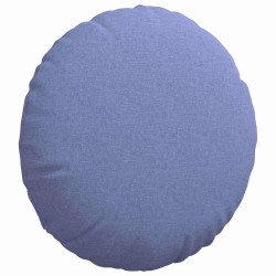 Coussins de siège 2 pcs Bleu denim Ø80 x 29 cm tissu 552947552947