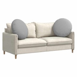Coussins de siège 2 pcs Gris nuage Ø80 x 29 cm tissu 552948552948
