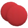 Coussins de siège 2 pcs Rouge Ø80 x 29 cm tissu 552949552949