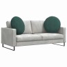 Coussins de siège 2 pcs Vert foncé Ø 80 x 29 cm Velours 552956552956