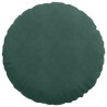 Coussins de siège 2 pcs Vert foncé Ø 80 x 29 cm Velours 552956552956