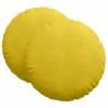 Coussins de siège 2 pcs Jaune Ø 80 x 29 cm Velours 552961552961
