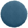 Coussins de siège 2 pcs Bleu Ø 80 x 29 cm Velours 552968552968
