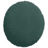 Coussins de siège 2 pcs Vert foncé Ø50 x 19 cm Velours 552974552974
