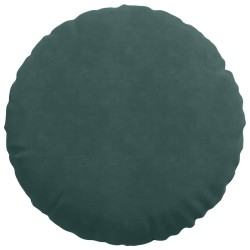 Coussins de siège 2 pcs Vert foncé Ø50 x 19 cm Velours 552974552974