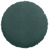 Coussins de siège 2 pcs Vert foncé Ø50 x 19 cm Velours 552974552974