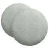 Coussins de siège 2 pcs Gris clair Ø 40 x 13 cm Velours 552975552975