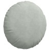 Coussins de siège 2 pcs Gris clair Ø 40 x 13 cm Velours 552975552975