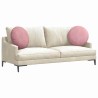 Coussins de siège 2 pcs Rose Ø50 x 19 cm Velours 552976552976
