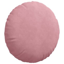 Coussins de siège 2 pcs Rose Ø50 x 19 cm Velours 552976552976