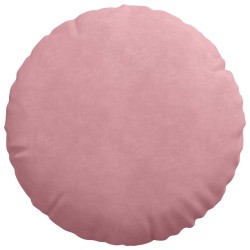 Coussins de siège 2 pcs Rose Ø50 x 19 cm Velours 552976552976