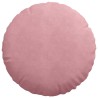 Coussins de siège 2 pcs Rose Ø50 x 19 cm Velours 552976552976