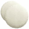 Coussins de siège 2 pcs Crème Ø50 x 19 cm Velours 552977552977