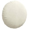 Coussins de siège 2 pcs Crème Ø50 x 19 cm Velours 552977552977